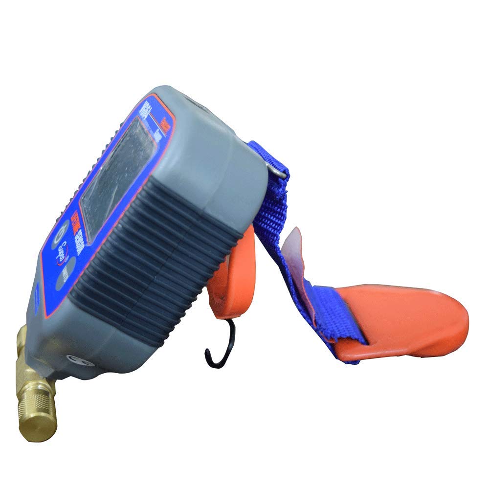 Supco VG64 Vacuum Gauge, Digital Display, 0-12000 microns Range, 10% Accuracy, 1/4" Male Flare Fitting Connection , Grey