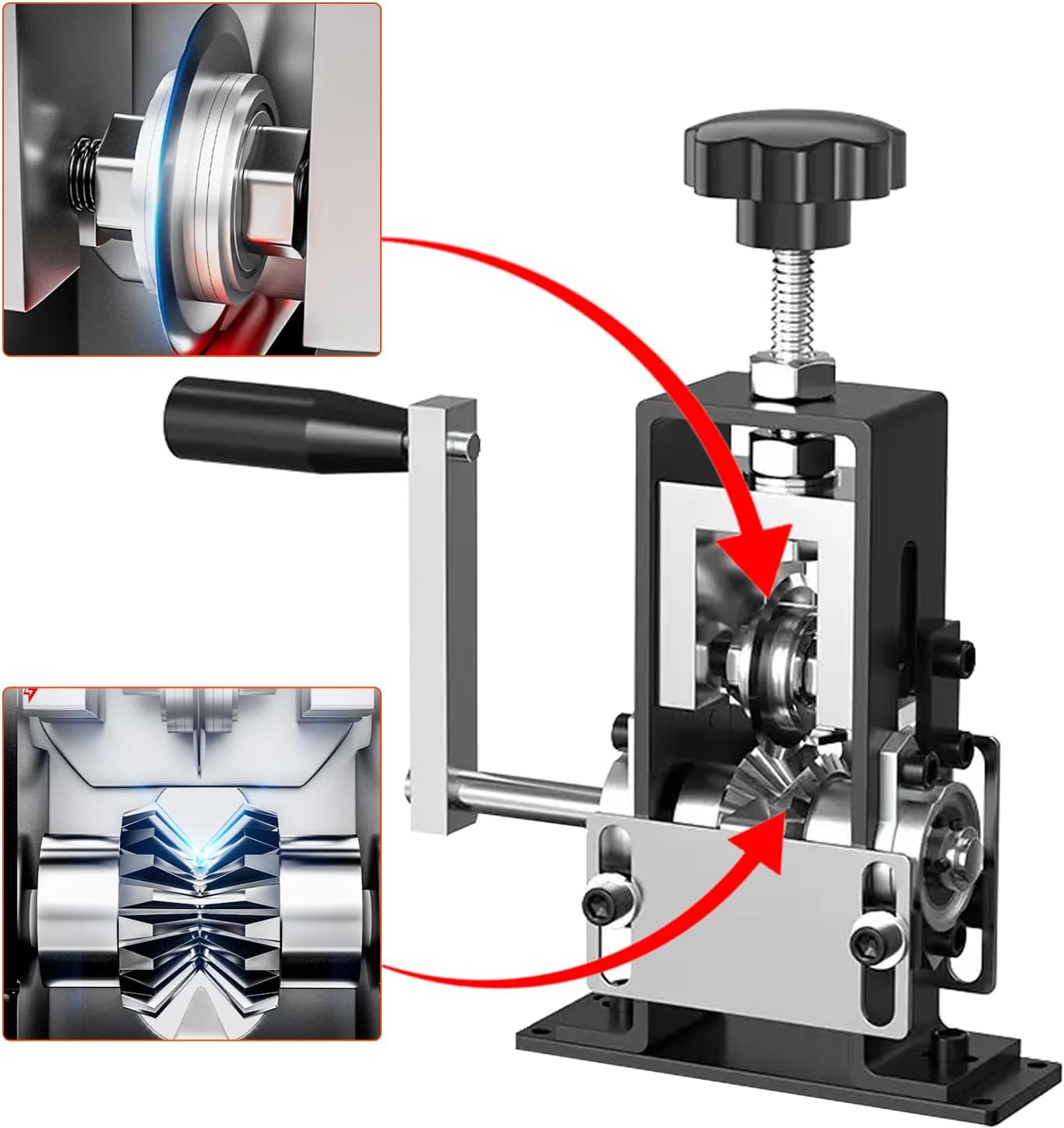 LHLWCCP Manual Wire Cable Stripper Machine, Copper Wire Stripping Machine 0.06-1 Inches, Wire Peeler Stripers Electrical, Drill Powered Hand Crank Wire Stripper Tool