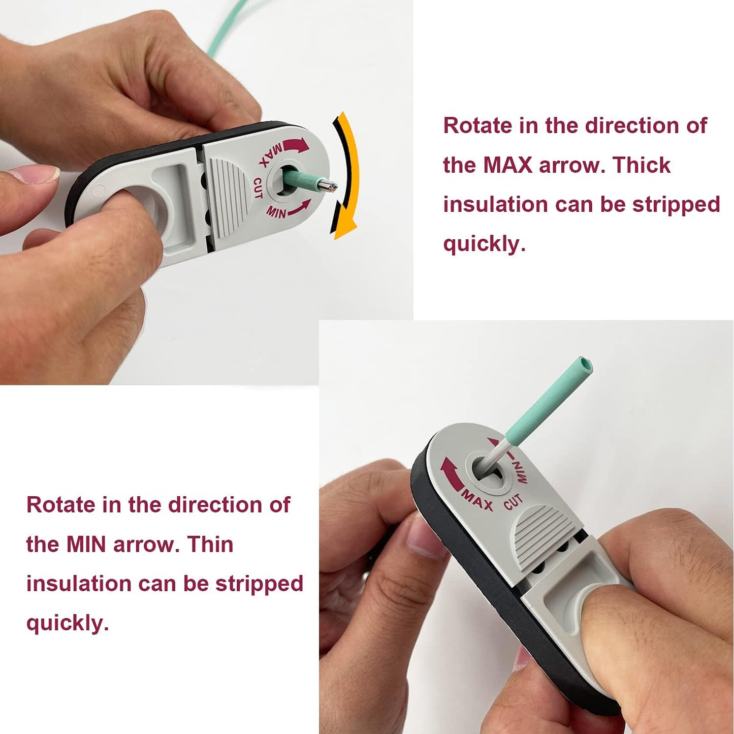 Universal Network Wire Stripping Tool for Cat5e, Cat 6, Cat 6a, Cat7, Cat 8 Cable Stripper, And Cutters