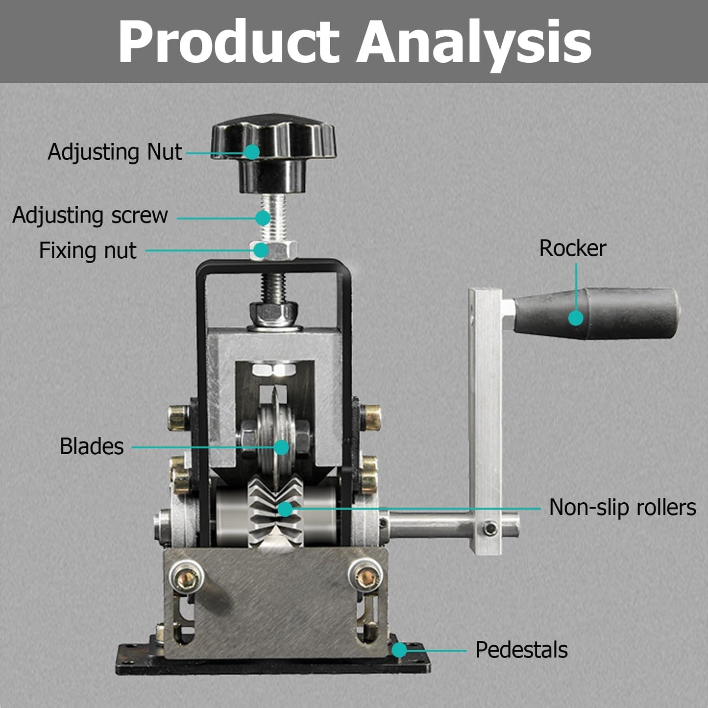 LHLWCCP Manual Wire Cable Stripper Machine, Copper Wire Stripping Machine 0.06-1 Inches, Wire Peeler Stripers Electrical, Drill Powered Hand Crank Wire Stripper Tool
