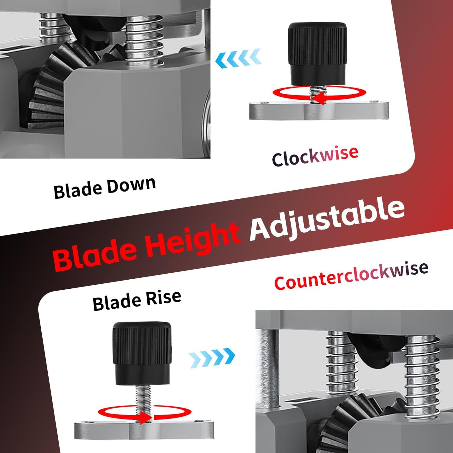 ZEDAOTC Manual Wire Stripper Machine, 0.08"-1" Hand Crank or Drill Powered Quick Cable Wire Stripper Tool