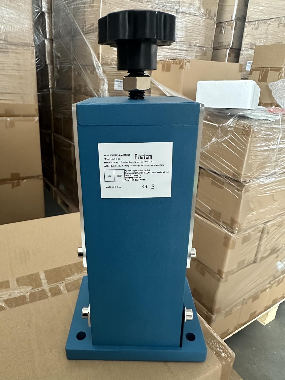 Frstem Manual or Drill Powered Wire Stripper Machine, 0.06''-1'' Wire Stripping Machine with Hand Crank or Drill
