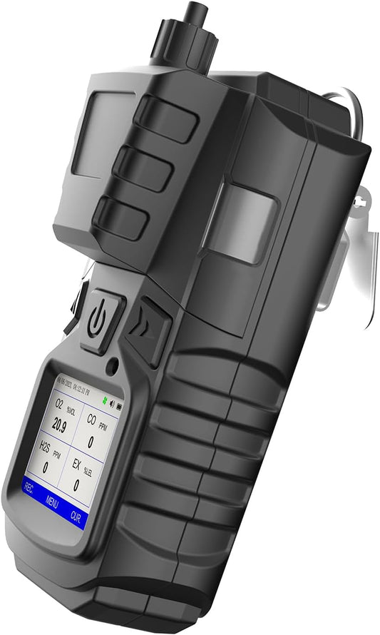 Forsensal Gas Detector with Pump, 4 Gas Monitor Multi Gas Detector CO EX O2 H2S Monitor