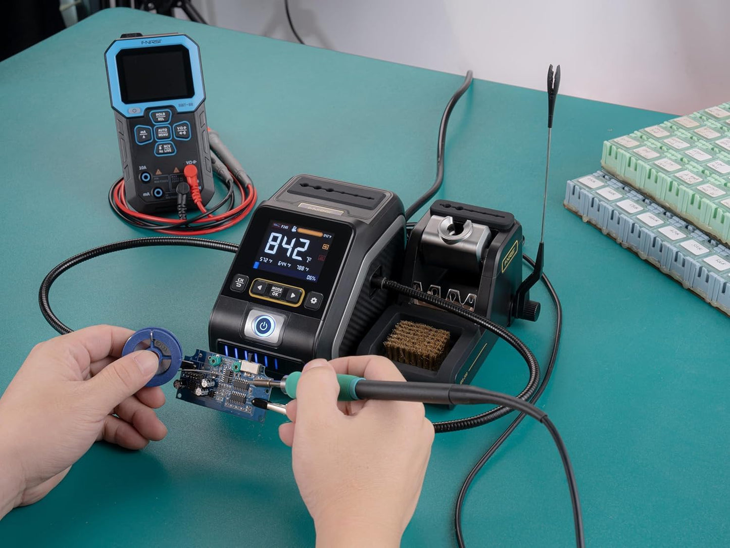 FNIRSI DWS-200 200W Precision Digital Soldering Station Kit