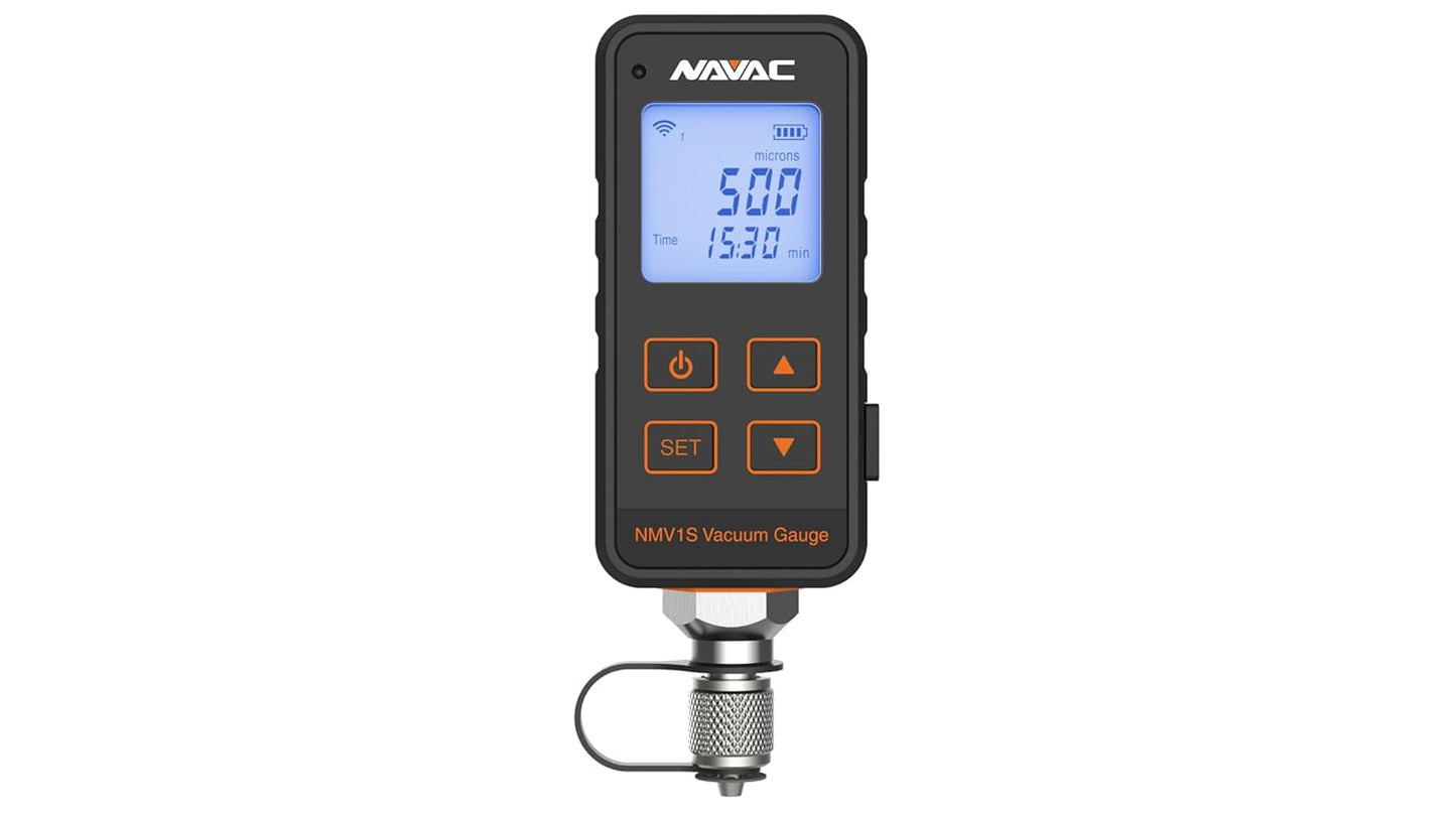NAVAC NMV1S Premium Micron Vacuum Gauge - High-Pressure Protection