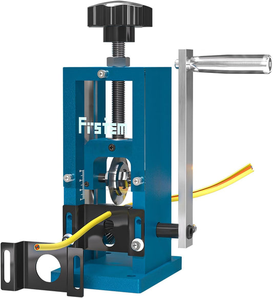 Frstem Manual or Drill Powered Wire Stripper Machine, 0.06''-1'' Wire Stripping Machine with Hand Crank or Drill