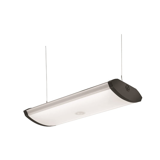 Lithonia Lighting SGLL 24 80CRI 4000K PIR M4 Adjustable Indoor LED Garage Light with Integrated Motion Sensor, 5000 Lumens, 120 Volts, 80 Watts, Damp Listed, Silver